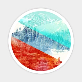 Mountain Stripes Magnet